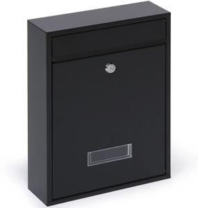 Poštová schránka pre zostavy, 350 x 260 x 80 mm, čierna