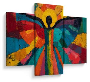 Obraz - Maľovaný anjel (90x60 cm)