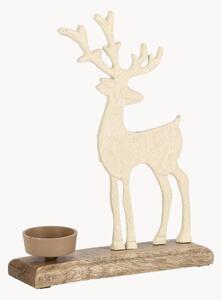 Svietnik z mangového dreva Hudson Reindeer