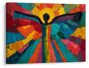 Obraz - Maľovaný anjel (70x50 cm)