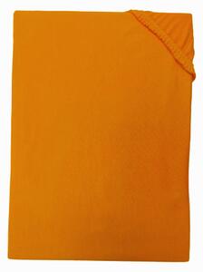 Posteľná plachta jersey oranžová TiaHome - 90x200cm