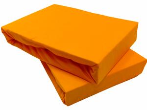 Posteľná plachta jersey oranžová TiaHome - 140x200cm