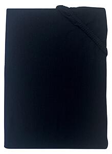 Posteľná plachta jersey čierna TiaHome - 180x200cm