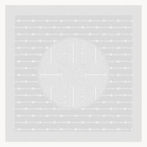 Žakárové obrúsky Le Cercle Blanc, 4 ks