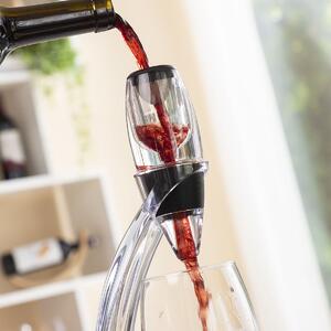 InnovaGoods Profesionálny dekantér na víno s vežovým stojanom a základňou proti kvapkaniu Winair