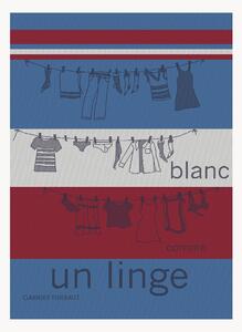 Žakárové kuchynské utierky Blanc Comme Un Linge Tricolore, 4 ks