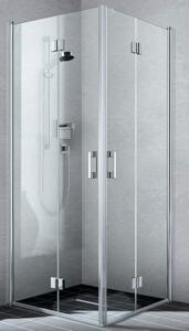 Kermi Liga sprchové dvere 80 cm skladané strieborná lesklá/priehľadné sklo LI2CR08020VPK