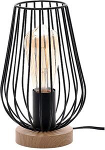 Rabalux Gremio stolová lampa 1x40 W čierna-dreva 6915