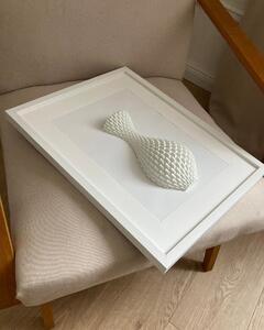 Moderný 3D obraz vázy – geometrická dekorácia na stenu 30x40 cm