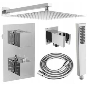 Mexen Cube DR02 podomietková sprchová sada s dažďovou sprchou 30 cm, chróm - 77502DR0230-00