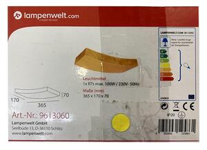 Lampenwelt Lampenwelt - Nástenné svietidlo BERRA 1xR7s/100W/230V LW1048 + záruka 3 roky zadarmo