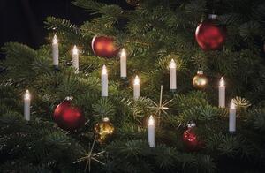 Sada bezdrôtových vianočných LED sviečok Krinner / 12 ks / stmievateľné / teplá biela