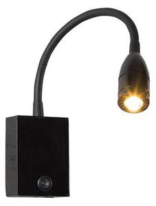 Zambelis Zambelis H32 - LED Flexibilná lampička LED/3W/230V čierna UN0936 + záruka 3 roky zadarmo