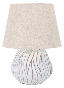 Béžová stolová lampa s textilným tienidlom (výška 48 cm) Honduras – Mauro Ferretti