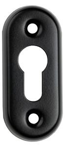 Oválna rozeta na cylindrovú vložku ku klučkám 63.183.00 a 63.183.01, farba: čierna