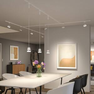 Paulmann URail LED-bodové svetlá Circle, 3stupňové stmievanie, 4 000 K,, Biela / opálová, Obývacia izba / jedáleň, kov, Moderný, Koľajnicový systém