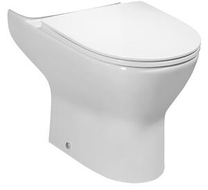 Bruckner Bruckner, DARIO RIMLESS WC misa pre kombi, spodný/zadný odpad, biela, 201.401.4