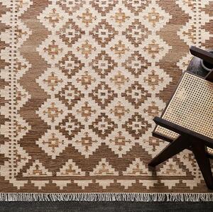 Diamond Carpets koberce Ručne viazaný kusový koberec M. Kelim DE 2262 Brown Mix - 140x200 cm