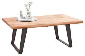 KONFERENČNÝ STOLÍK, čierna, farba akácie, drevo, kov, 115/70/45 cm Ambia Home - Stolíky do obývačky