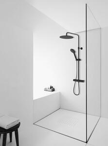 TUANA - Nástenný sprchovací set Tucci - čierna matná - 114 cm