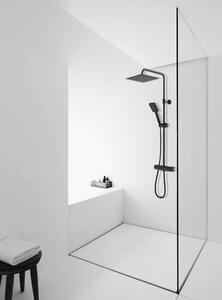 TUANA - Nástenný sprchový set Tores - čierna matná - 114 cm