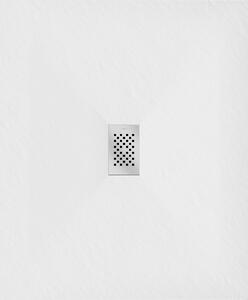 Mexen Hugo, obdĺžniková sprchová vanička SMC 110 x 100 cm, biela, oceľová krytka, 42101011-X
