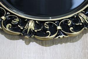 Čiernozlatý klubový tanier s ornamentom 35cm