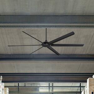 Westinghouse Stropný ventilátor Widespan, čierny, Čierna, Obývacia izba / jedáleň, Hliník, Moderný