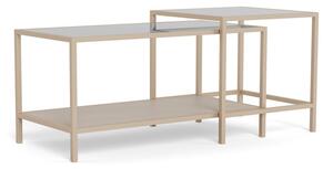 Sivé oceľové konferenčné stolíky v súprave 2 ks 50x90 cm Seaford – Actona
