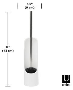Umbra - Držiak toaletné štetky Touch - biela - 43x9x9 cm