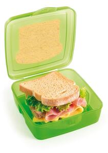 Zelený desiatový box na sendvič Snips Sandwich, 500 ml