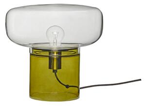 Zelená sklenená stolná lampa Crave - Hübsch