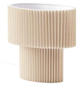 Stolové Lampa Lindby, Tazia, Béžová, Obývacia izba, Tkanina / Textil