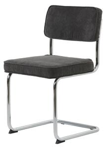 Antracitovosivá jedálenská stolička Unique Furniture Rupert Bauhaus