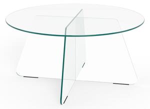 Sklenený okrúhly konferenčný stolík ø 80 cm Samos – Actona