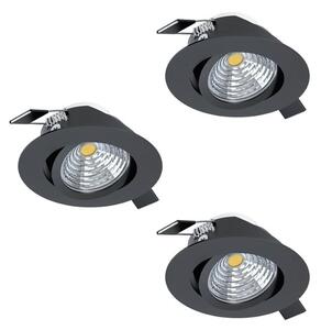 LED bodové osvetlenie Eglo SALICETO čierna 900747