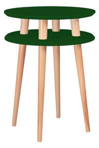 Tmavozelený odkladací stolík Ragaba Ufo, ⌀ 45 cm