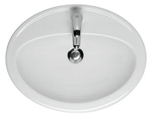 Cersanit Calla umývadlo 53x41 cm oválny vstavané umývadlo biela K11-0096