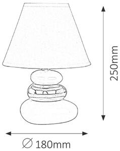 Rabalux Salem stolová lampa 1x40 W biela 4948