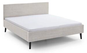 Béžová čalúnená dvojlôžková posteľ bez roštu 180x200 cm Avola – Meise Möbel
