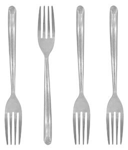 Dezertná vidlička Antique Silver – set 4 ks
