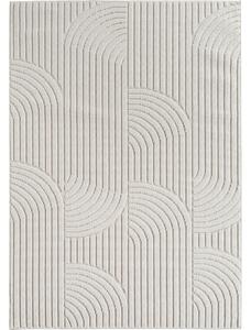 Ayyildiz , AKCIA: 60x110 cm Kusový koberec Helix 2201 cream, biela, chodba / predsieň