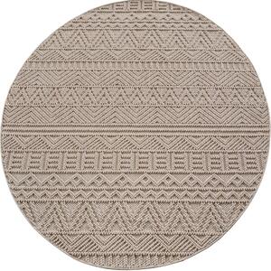 Ayyildiz , Kusový koberec Helix 2202 beige kruh, 120x120, béžová, chodba / predsieň