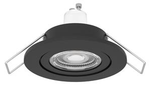 Eglo 902236 -LED kúpeľňové podhľadové bodové svietidlo BARRANCO 1xGU10/4,5W/230V IP44 čierna