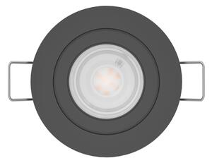 Eglo 902236 -LED kúpeľňové podhľadové bodové svietidlo BARRANCO 1xGU10/4,5W/230V IP44 čierna