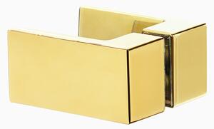 New Trendy Avexa Gold Shine sprchovací kút 100x90 cm štvorcová zlatá lesklé/priehľadné sklo EXK-1701