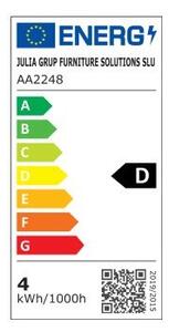 Teplá LED žiarovka E27, 4 W - Kave Home