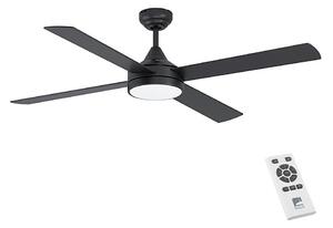 Eglo 35085 - LED Stmievateľný stropný ventilátor TRINIDAD LED/20W/230V + DO čierna