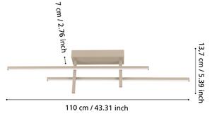 Eglo 901886 - LED stropné svietidlo TREPILIANO LED/20W/230V béžové