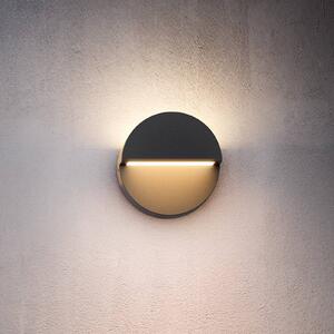 Philips LED vonkajšie nástenné svietidlo Valor UE, antracitová, hliník, IP44, Čierna, Hliník, Moderný, Nástenné svietidlo